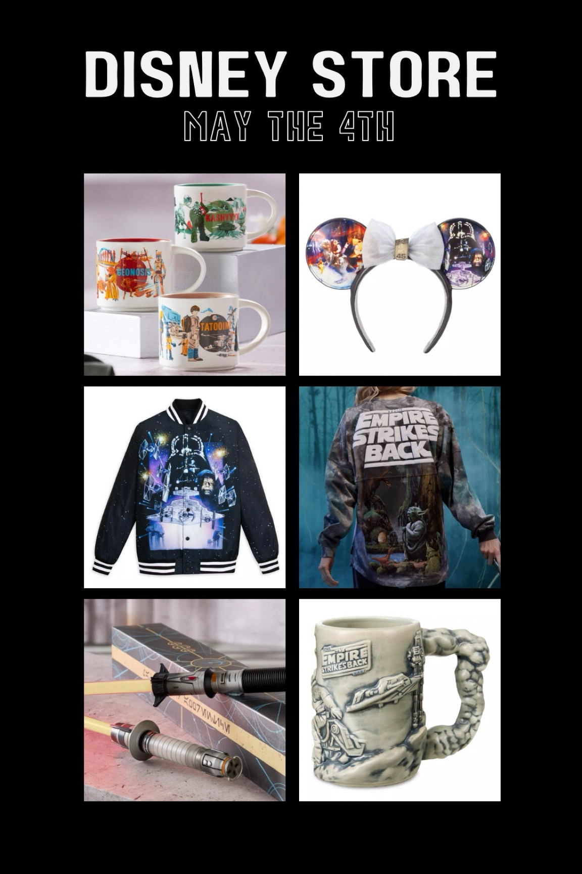 May the 4th be with you! New Star Wars drop online at the Disney Store. Shop new apparel, collectables, toys, home decor and more. 

#LTKGiftGuide #LTKFamily #LTKMens