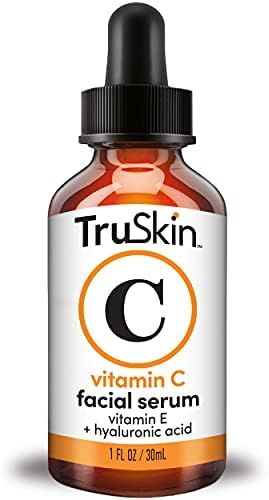 TruSkin Vitamin C Serum for Face, Topical Facial Serum with Hyaluronic Acid & Vitamin E, 1 fl oz | Amazon (US)