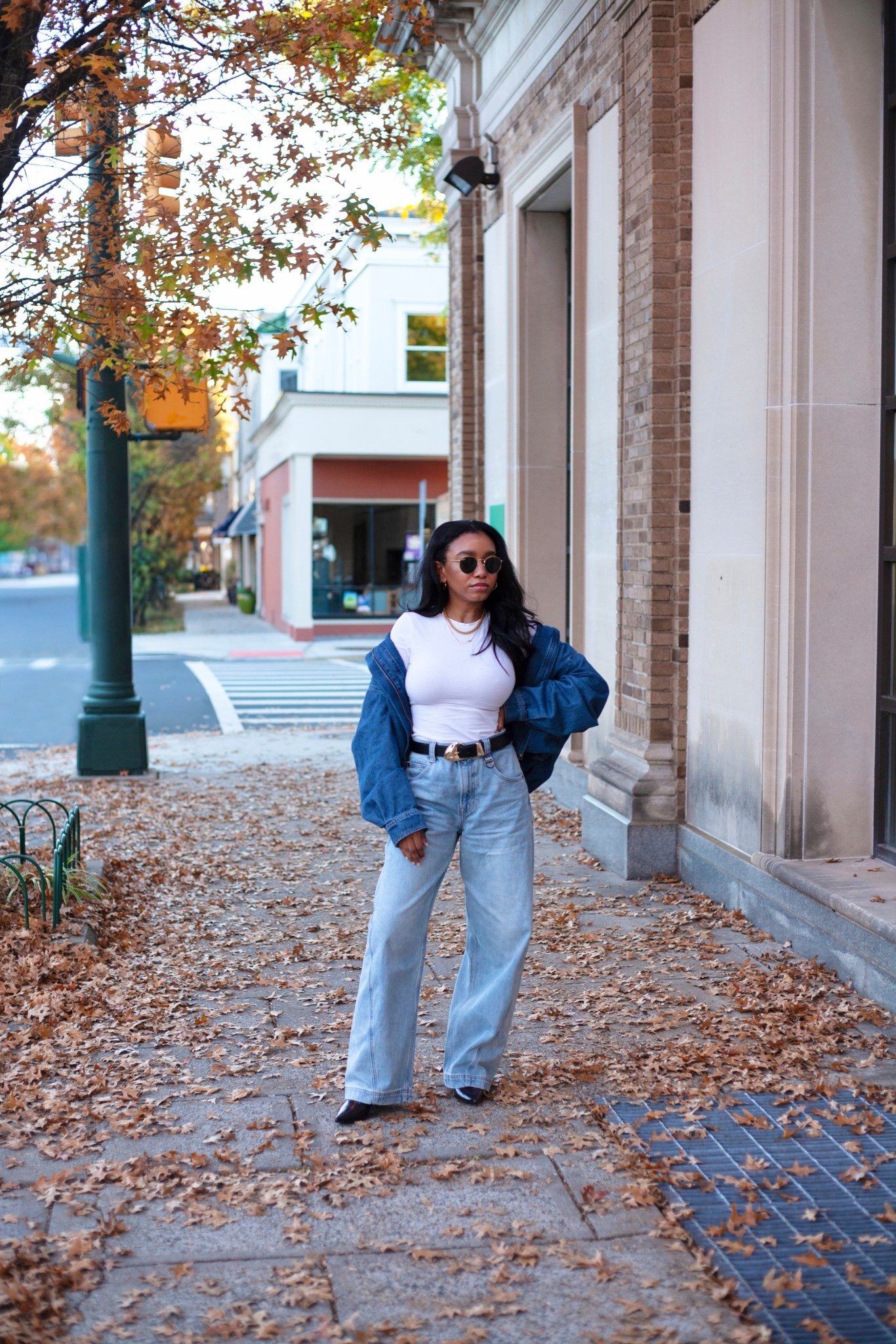 -size small in shirt
-size down in jeans 

#LTKFindsUnder100 #LTKSeasonal #LTKStyleTip