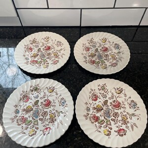 Vintage Johnson Brothers Stanford Shire bouquet lot of four dinner plates 9.75" made in England. | Etsy (US)