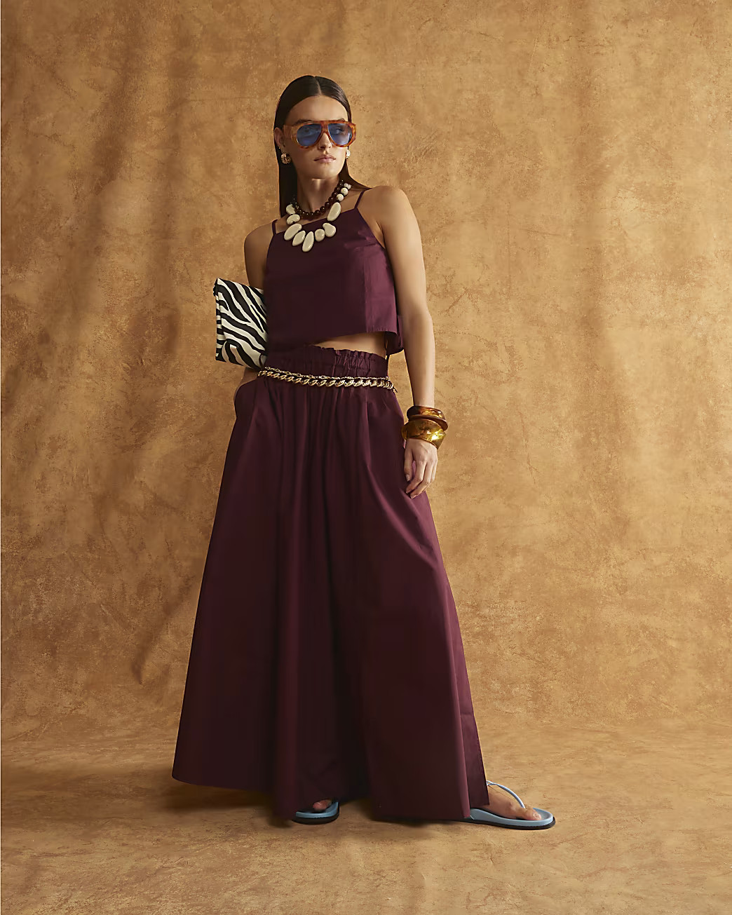 Purple Poplin Maxi Skirt | River Island UK & IE