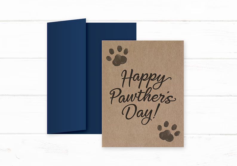 Happy Pawther's Day  Dog Dad Father's Day Card  From | Etsy | Etsy (US)