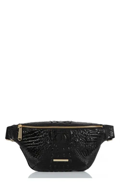 Brahmin Croc Embossed Leather Harker Belt Bag in Black at Nordstrom | Nordstrom