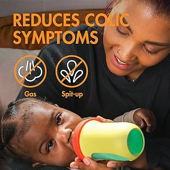 Boon Nursh Reusable Silicone Pouch Baby Bottles - Medium Flow Nipple - Silicone Baby Bottle Pouch... | Amazon (US)