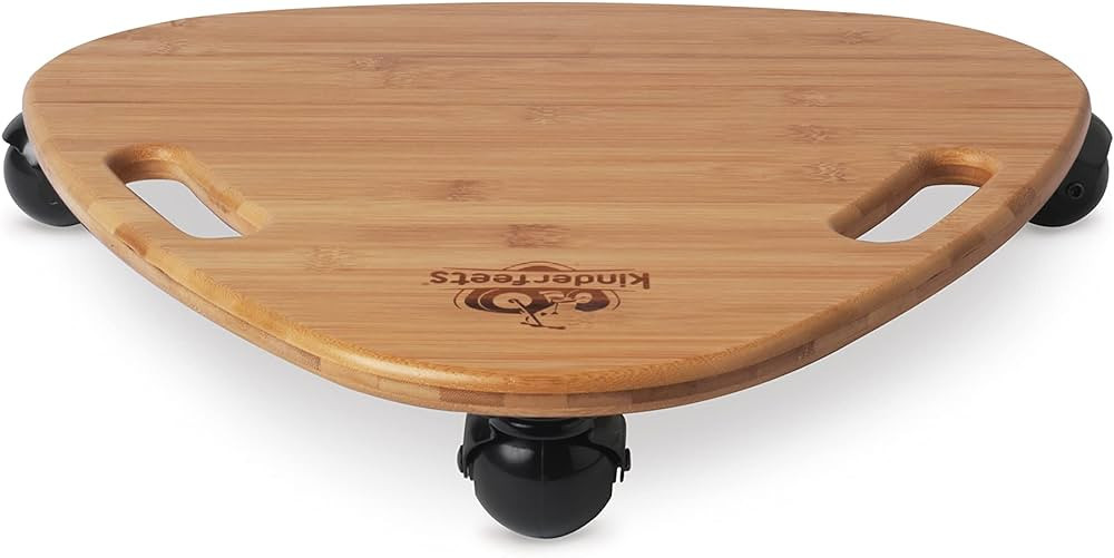 Kinderfeets Tummy Glider Children's Bamboo 360-degree Rotating 3-Wheel Active Toy | Amazon (US)