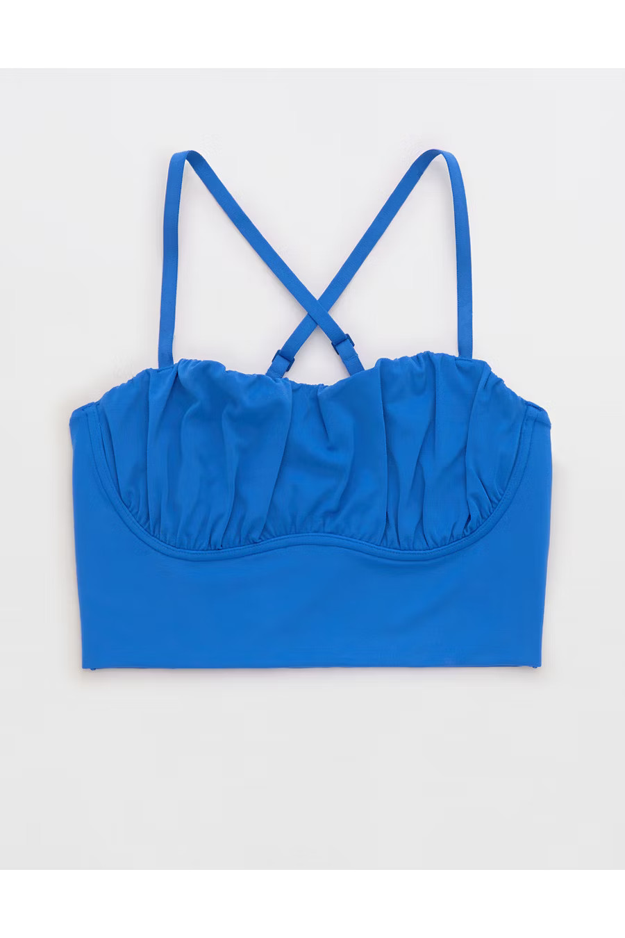 OFFLINE By Aerie Real Me Ruched Corset Sports Bra | Aerie