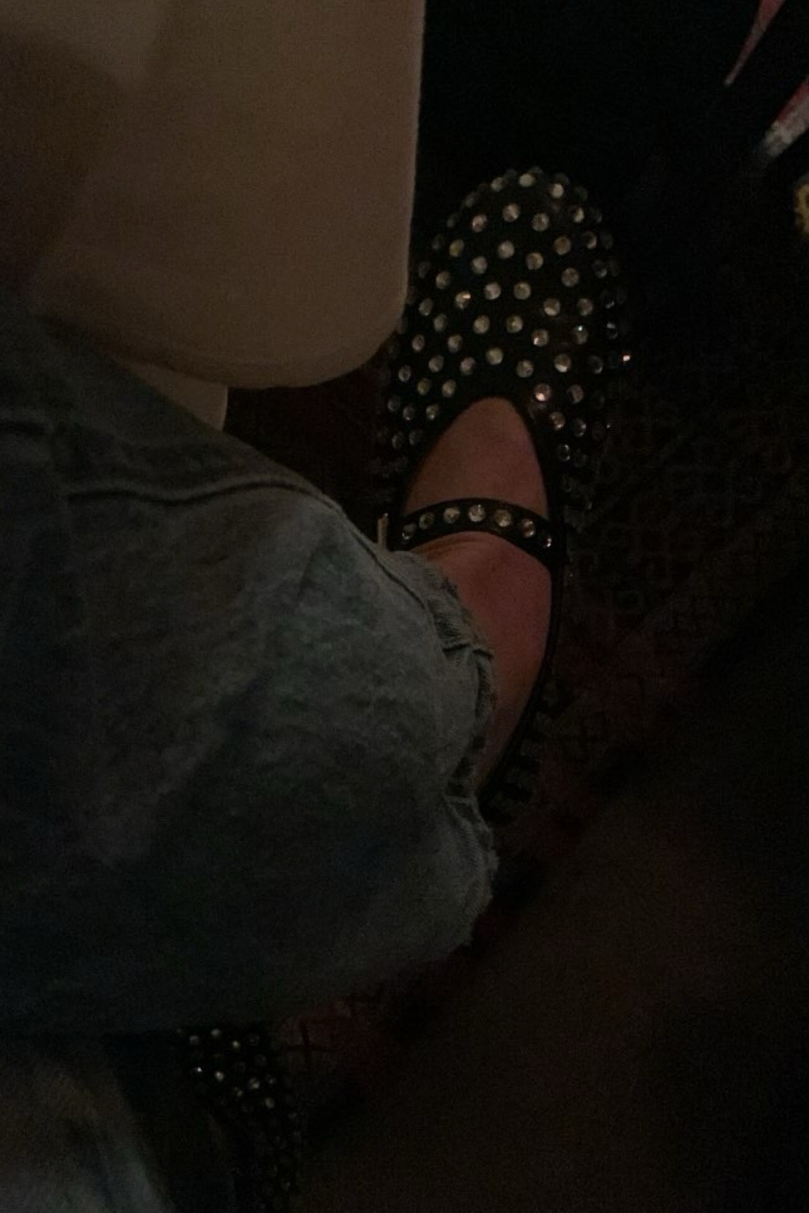 Rhinestone ballet flats 

#LTKstyletip #LTKshoecrush #LTKfindsunder100