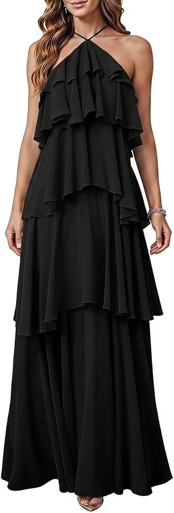 SOLY HUX Women's Wedding Guest Maxi Dress | Amazon (US)