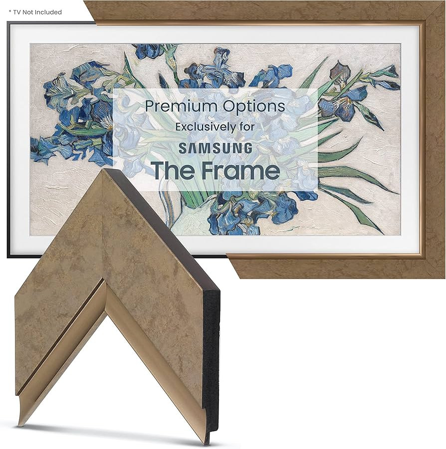 Frame My TV Deco TV Frames - Contemporary Bronze Smart Frame Compatible ONLY with Samsung The Fra... | Amazon (US)