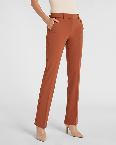 Mid Rise Supersoft Twill Bootcut Columnist Pant | Express