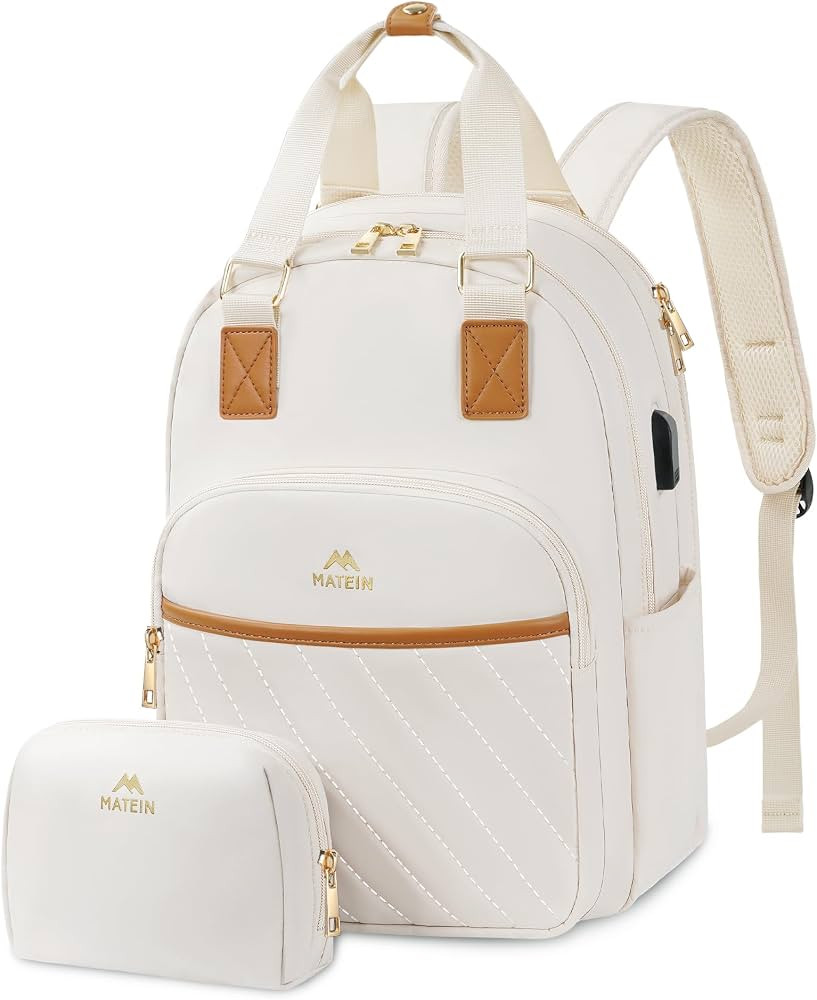MATEIN Small Backpack Purse for Women, Cute Lightweight Mini Daypack with USB Charging Port, Fash... | Amazon (US)