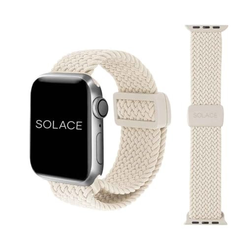 Solace Bands Imperium Adapt Wide Adjustable Nylon Braided Watch Band - Compatible with All Apple Watches - Solace Apple Watch Bands for Women & Men - Smart Watches Band Series 11-1, Ultra, SE | Amazon (US)
