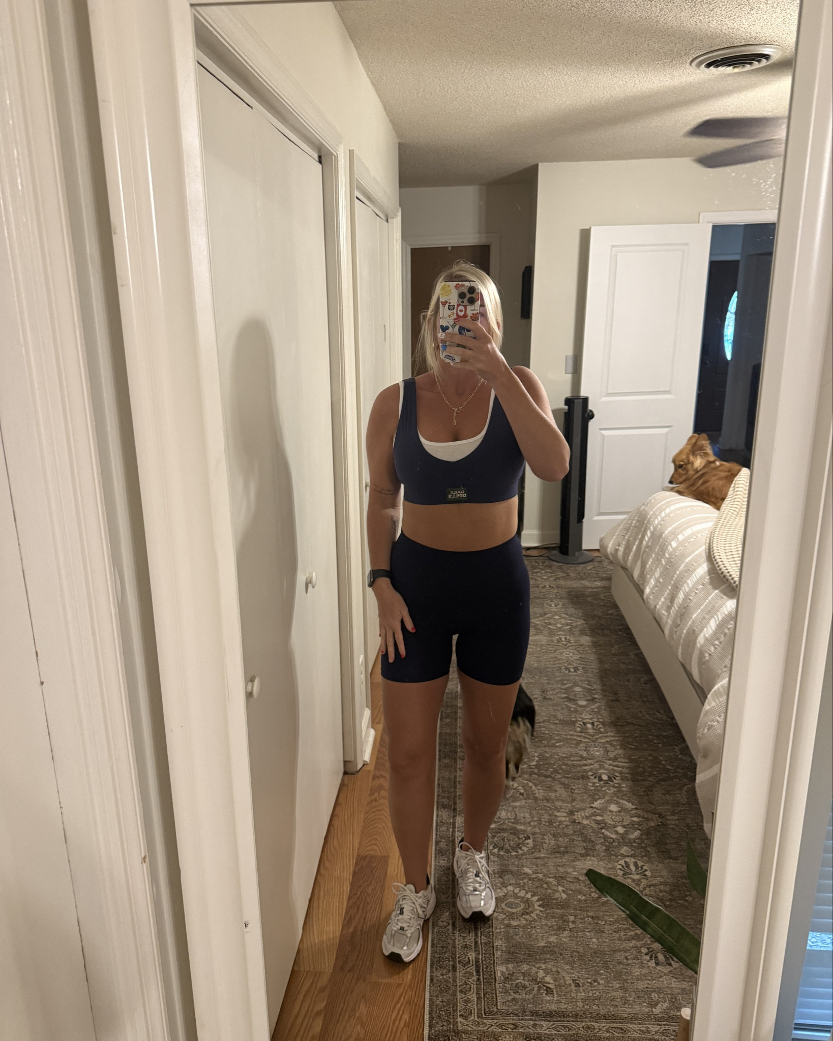 The cutest workout outfit that actually is not a set but matched SO well. I am obsessed with these layer looking sports bras. 

#LTKFindsUnder100 #LTKActive
