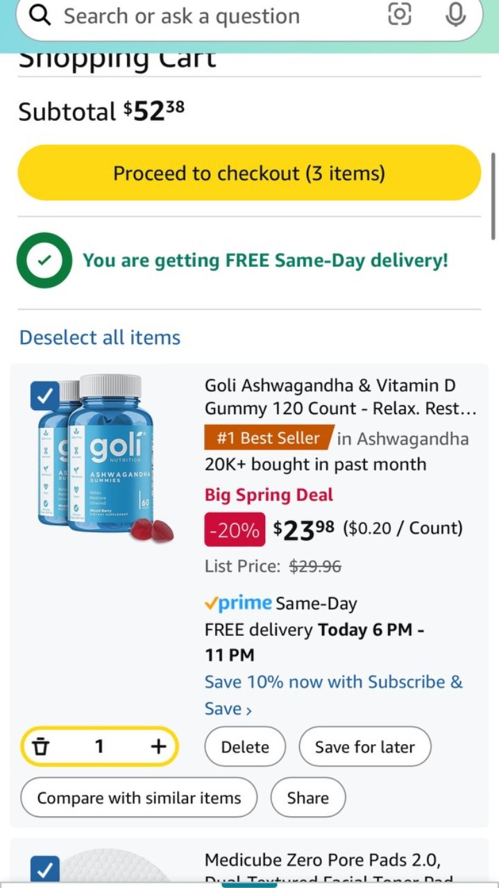 This is a huge discount for Goli. If a supplement is in gummy form, then I’m 100% more likely to take it #amazonsale

#LTKSaleAlert