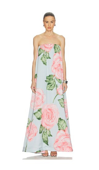 L'IDEE Costiera Dress in Baby Blue,Blush. - size 14/XL | Revolve Clothing (Global)