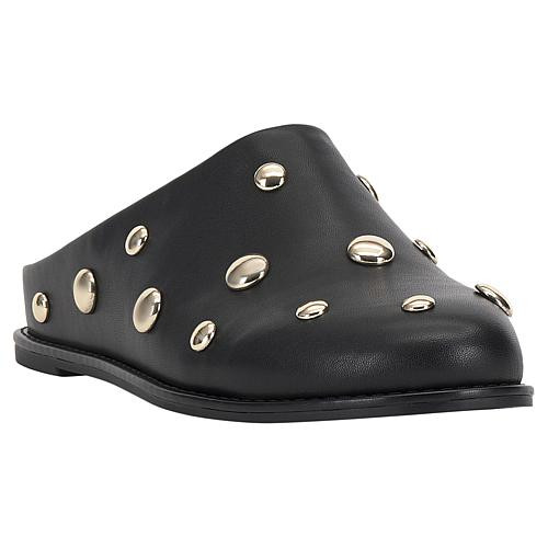 Vince Camuto Cassius Studded Slip-On Mule - Black - Size 7 | HSN