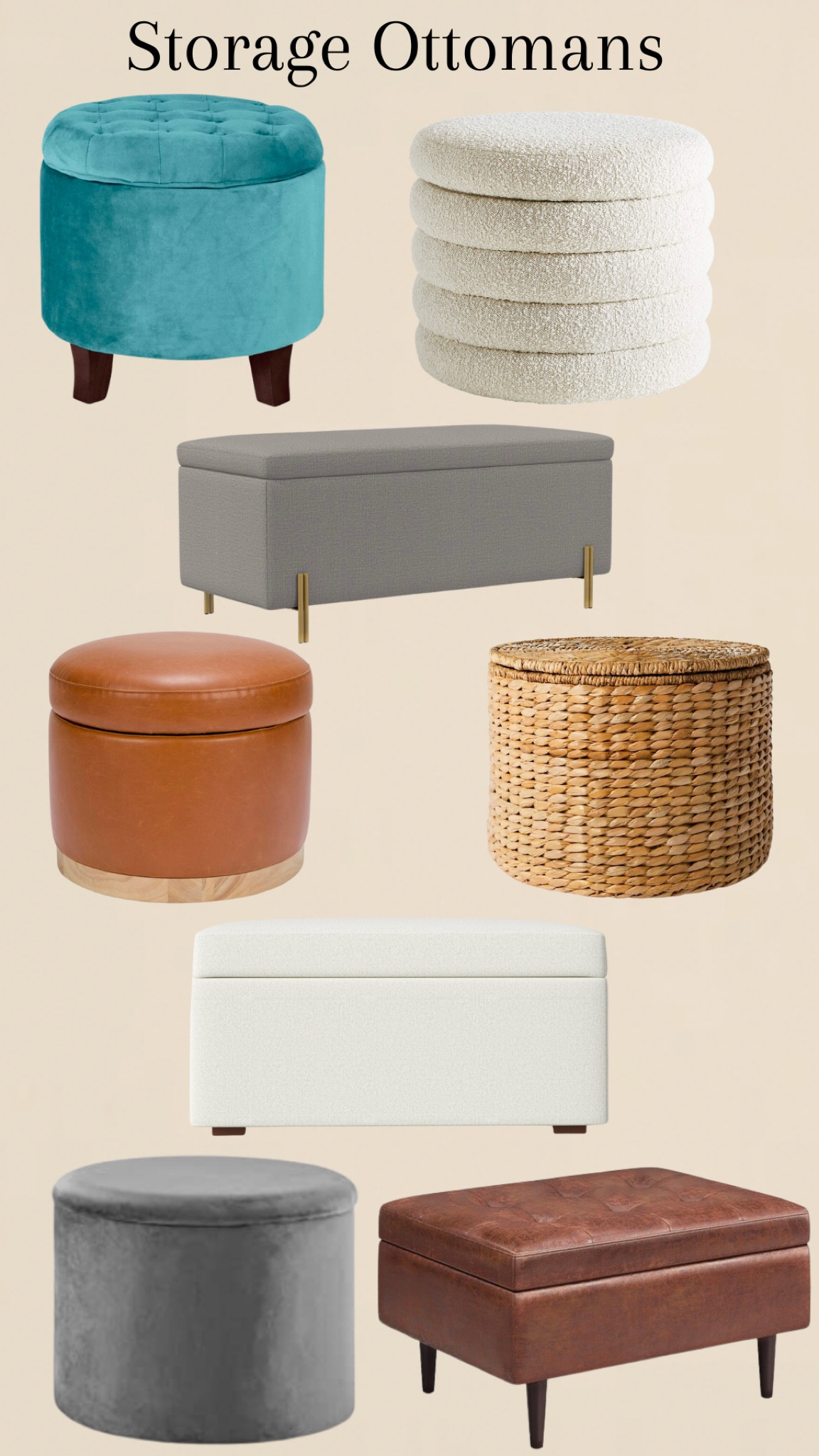 Storage ottoman, pouf, living ro decor/furniture 

#LTKsalealert #LTKstyletip #LTKhome