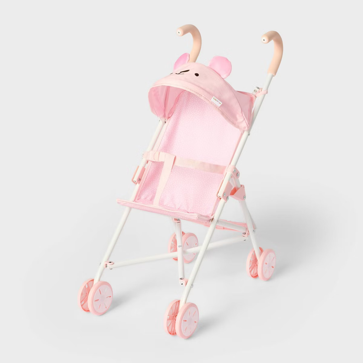 Pink Dot Bear Fold-Up Doll Stroller for 14" - 16" Dolls - Gigglescape™ | Target