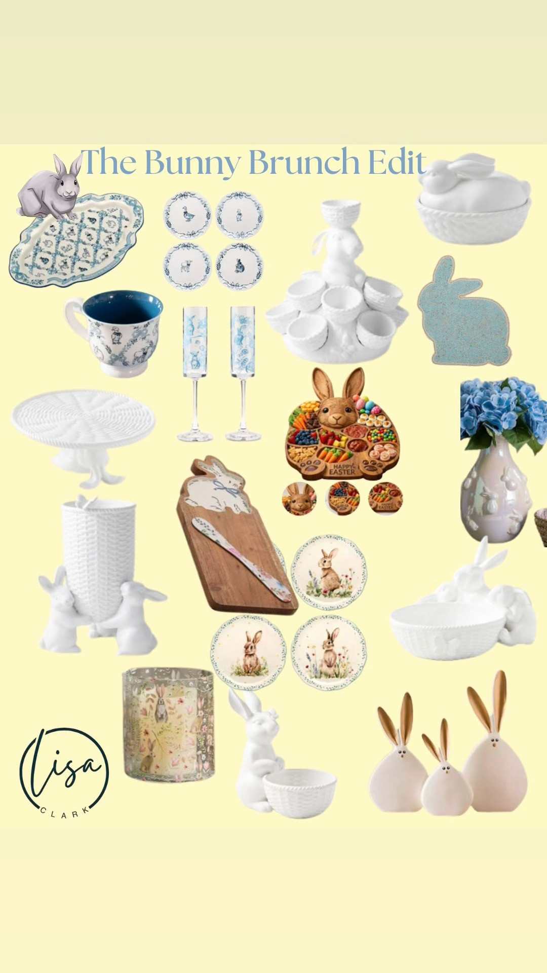 The sweetest Easter table and spring home decor edit. From classic white ceramic bunny bowls and cake stands to charming serving boards, egg holders, florals, and whimsical accents, these pieces create a warm and inviting tablescape for Easter brunch or spring gatherings. Timeless neutrals with soft seasonal charm that feel elegant, not overdone. Perfect for hosting, gifting, or refreshing your home for spring 

 #LTKfoodie #LTKSeasonal #LTKHome