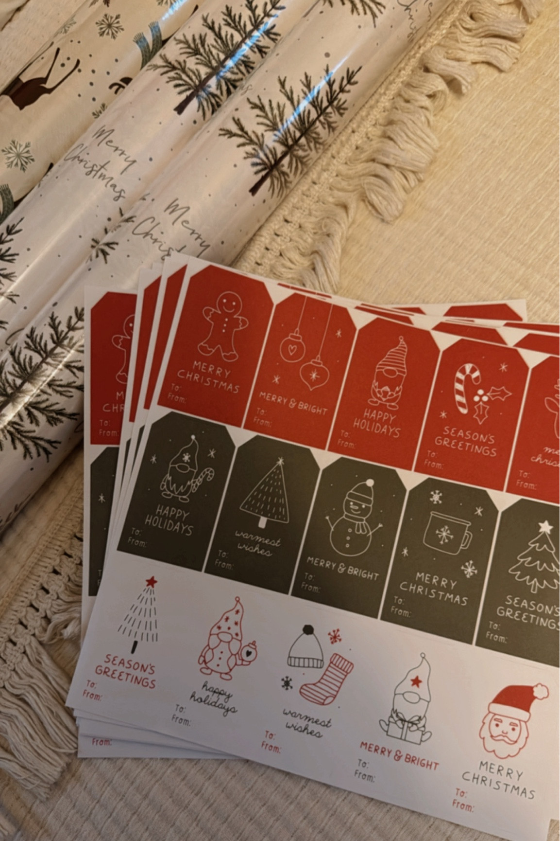 the cutest christmas gift name tags