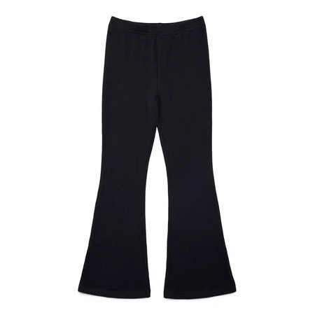 Wonder Nation Little Girls Ribbed Plush Flare Leggings Sizes 4-10 | Walmart (US)