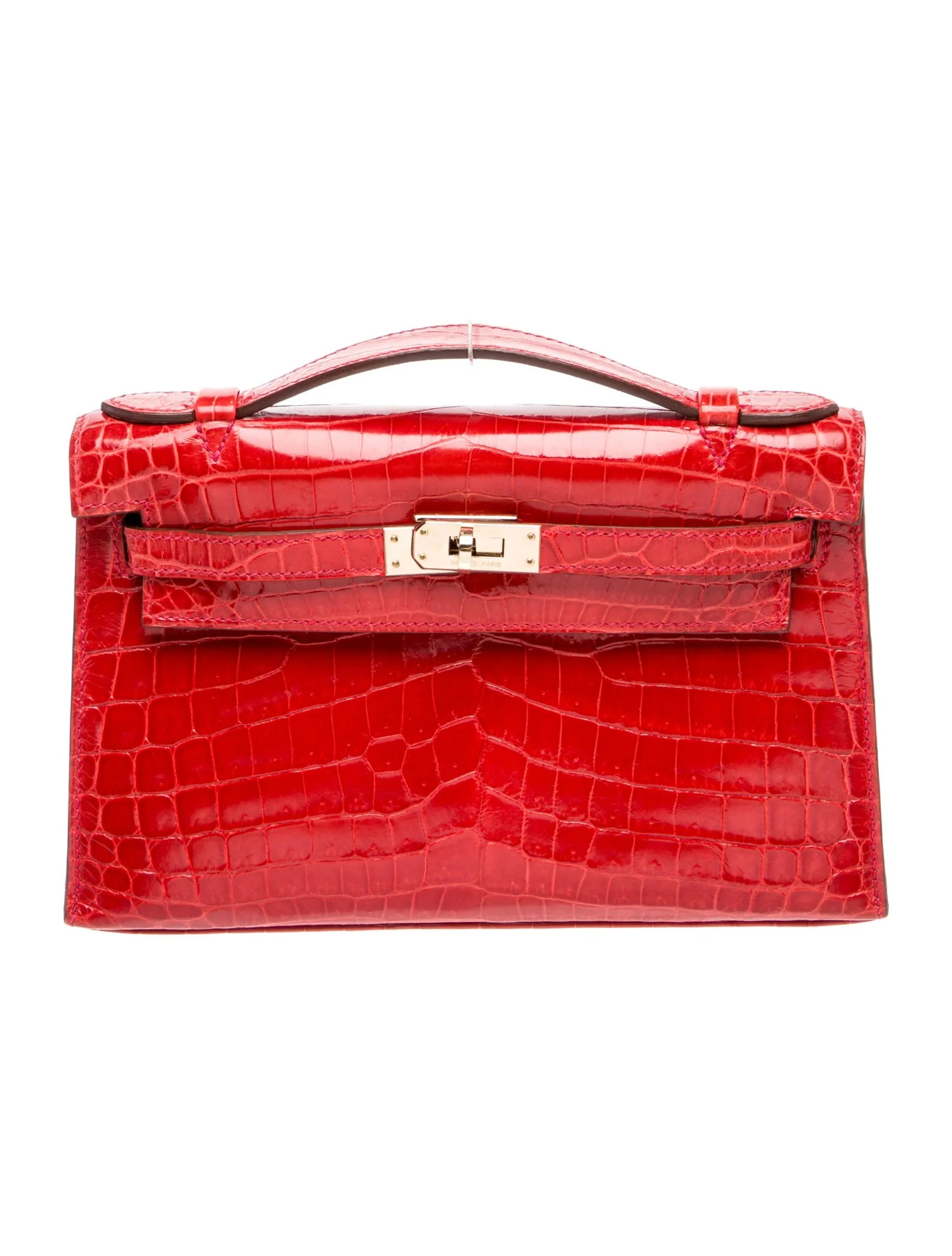 Shiny Niloticus Crocodile Kelly Pochette | The RealReal