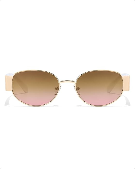 Retro Oval Sunglasses for Women, 90s Vintage Designer Ladies Shades Trendy Fashion Sun Glasses | Amazon (US)