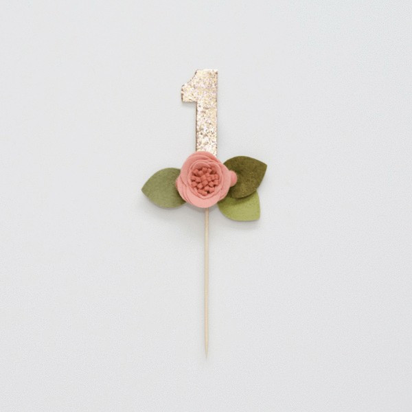 Flower Number Cake Topper | Project Nursery