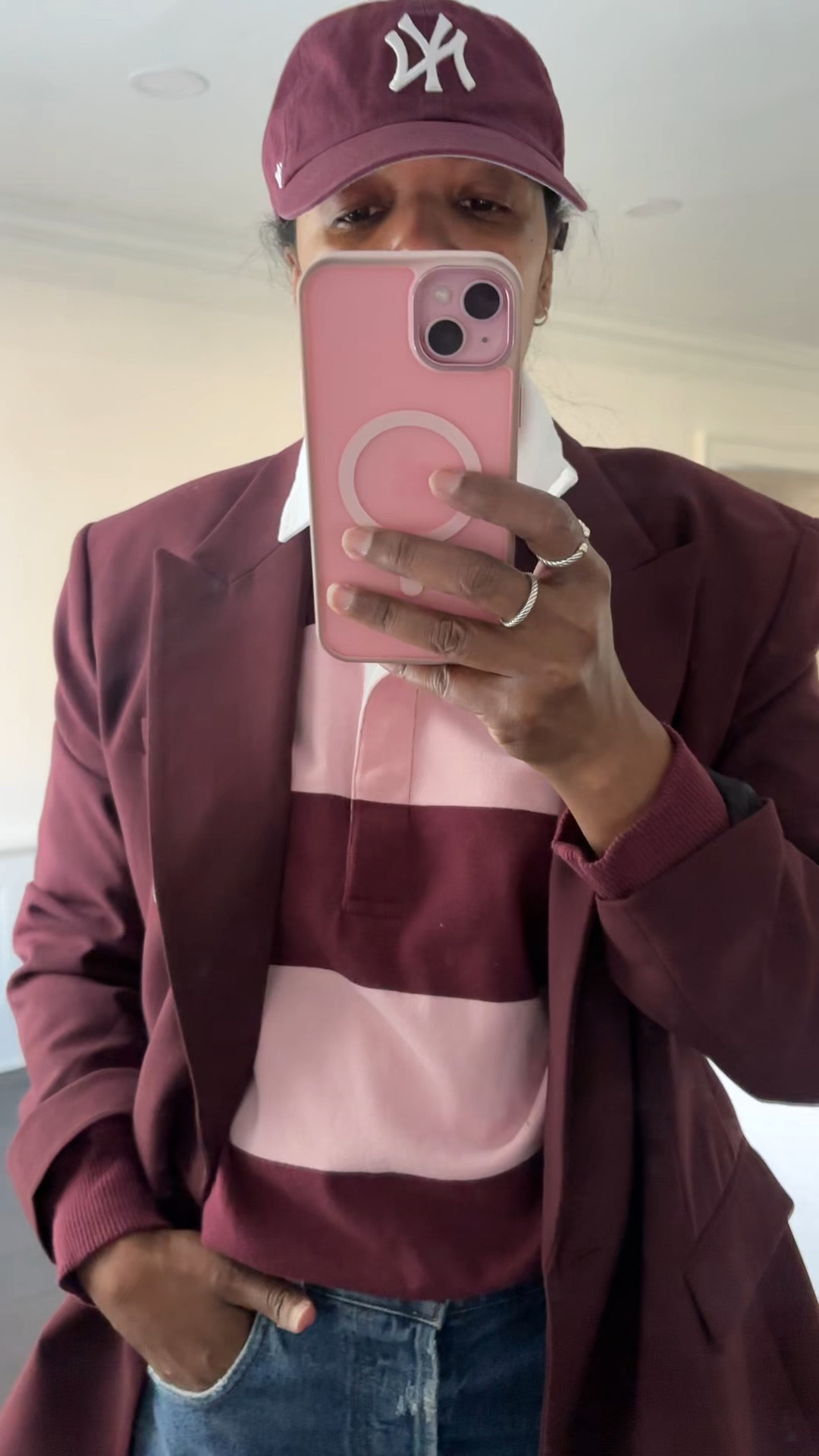 Mother’s Day outfit date night casual outfit denim jeans blazer rugby polo nike @Nike US @levi @Bloomingdale's US #style #fashion #casual #outfit #nyc #jeans #denim #LTKOver40 

#LTKootd #LTKMothersDay #LTKgrwm