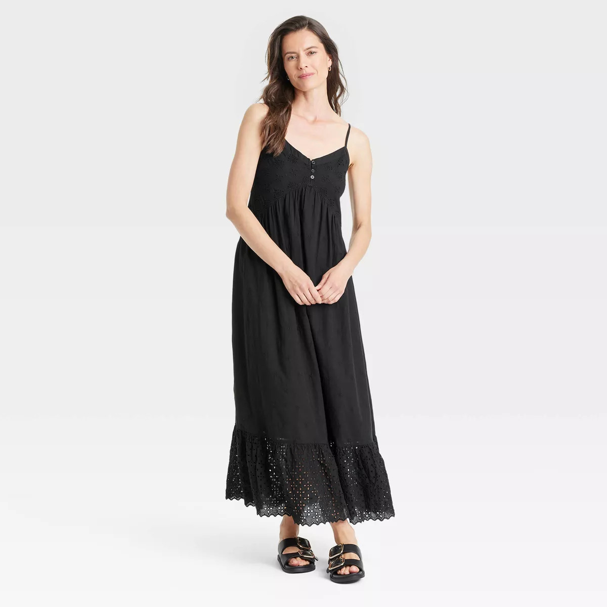Women's Eyelet Maxi Sundress - Universal Thread™ | Target
