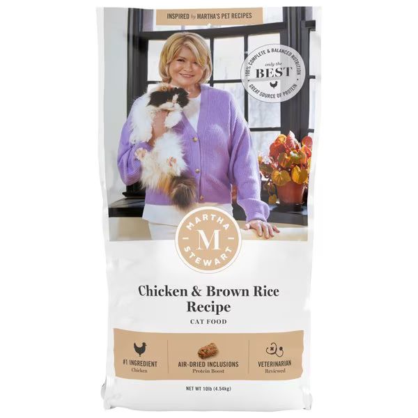 Martha Stewart Pet Food Chicken & Brown Rice Recipe Dry Cat Food | Chewy.com