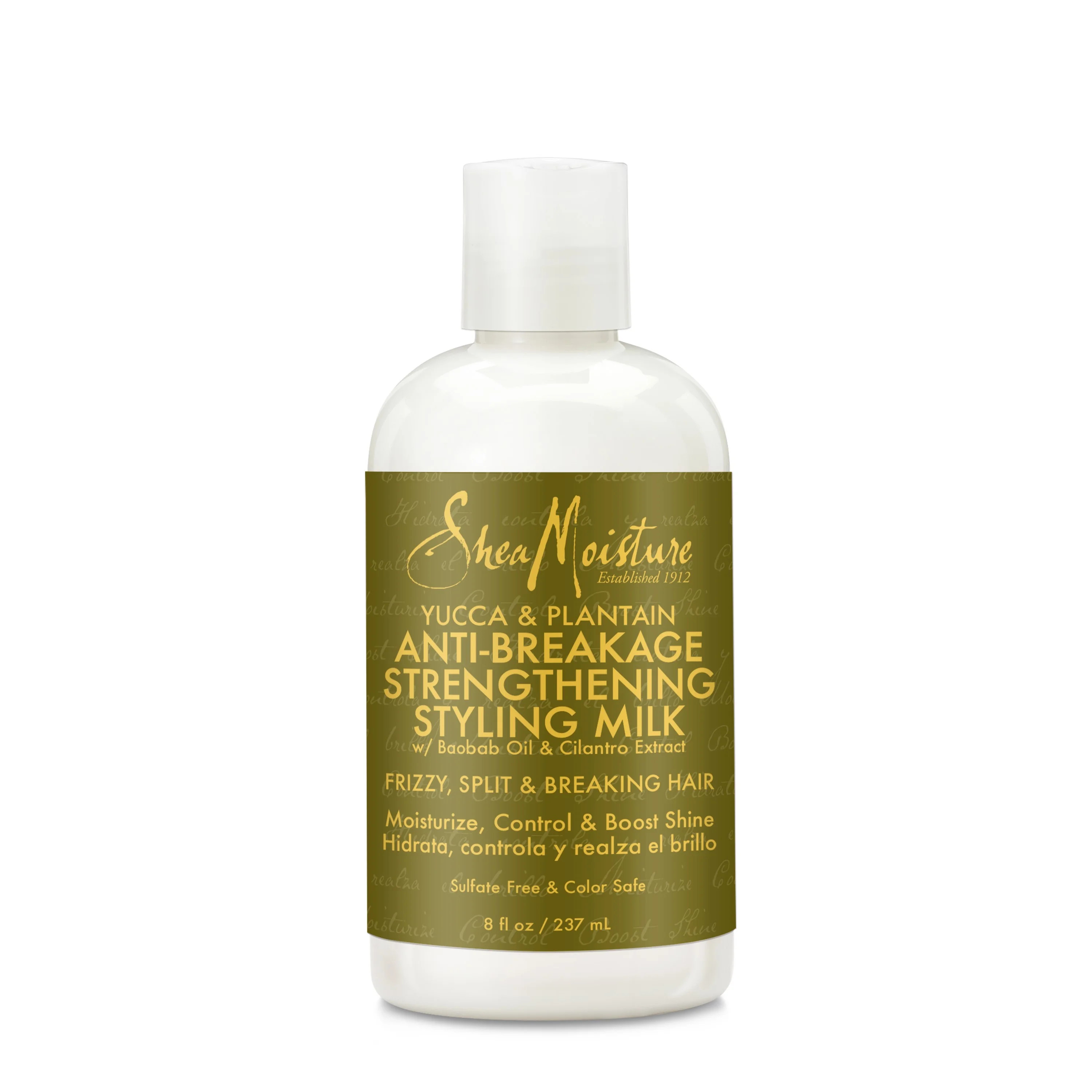 SheaMoisture Styling Milk Heat Protectant for Frizz Yucca & Plantain Heat Protectant with Shea Bu... | Walmart (US)