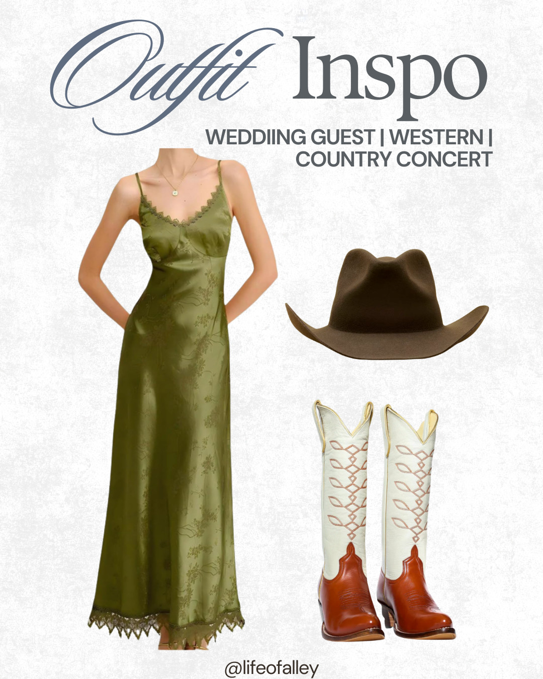 Western outfit for a special event. Would be a pretty wedding guest dress for summer! 

 #LTKSeasonal #LTKOver40 #LTKWedding
