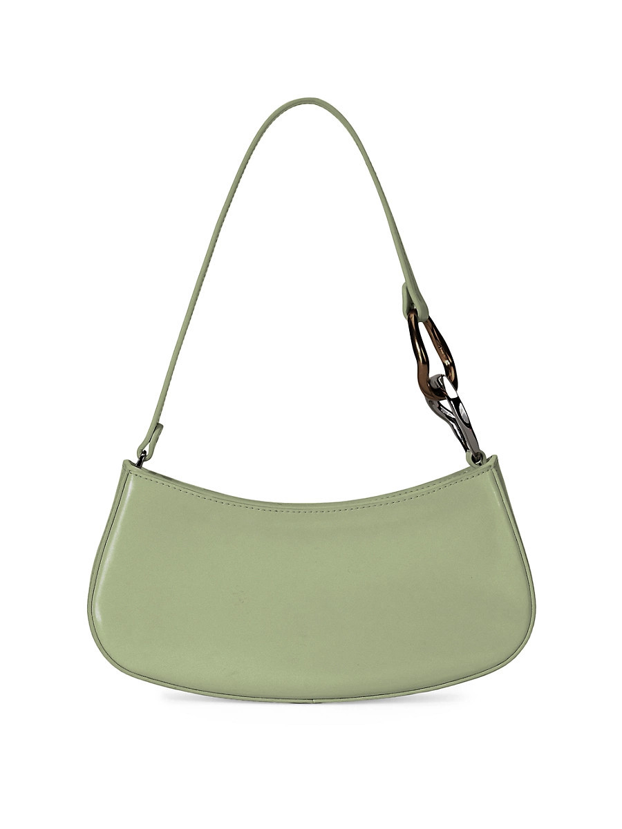 Women's Ollie Leather Shoulder Bag - Pale Jade | Saks Fifth Avenue