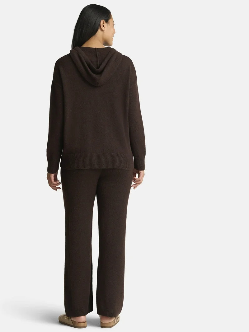 Time and Tru Women's Hoodie Sweater and Pants Set, 2-Piece, Sizes: XS-XXXL | Walmart (US)