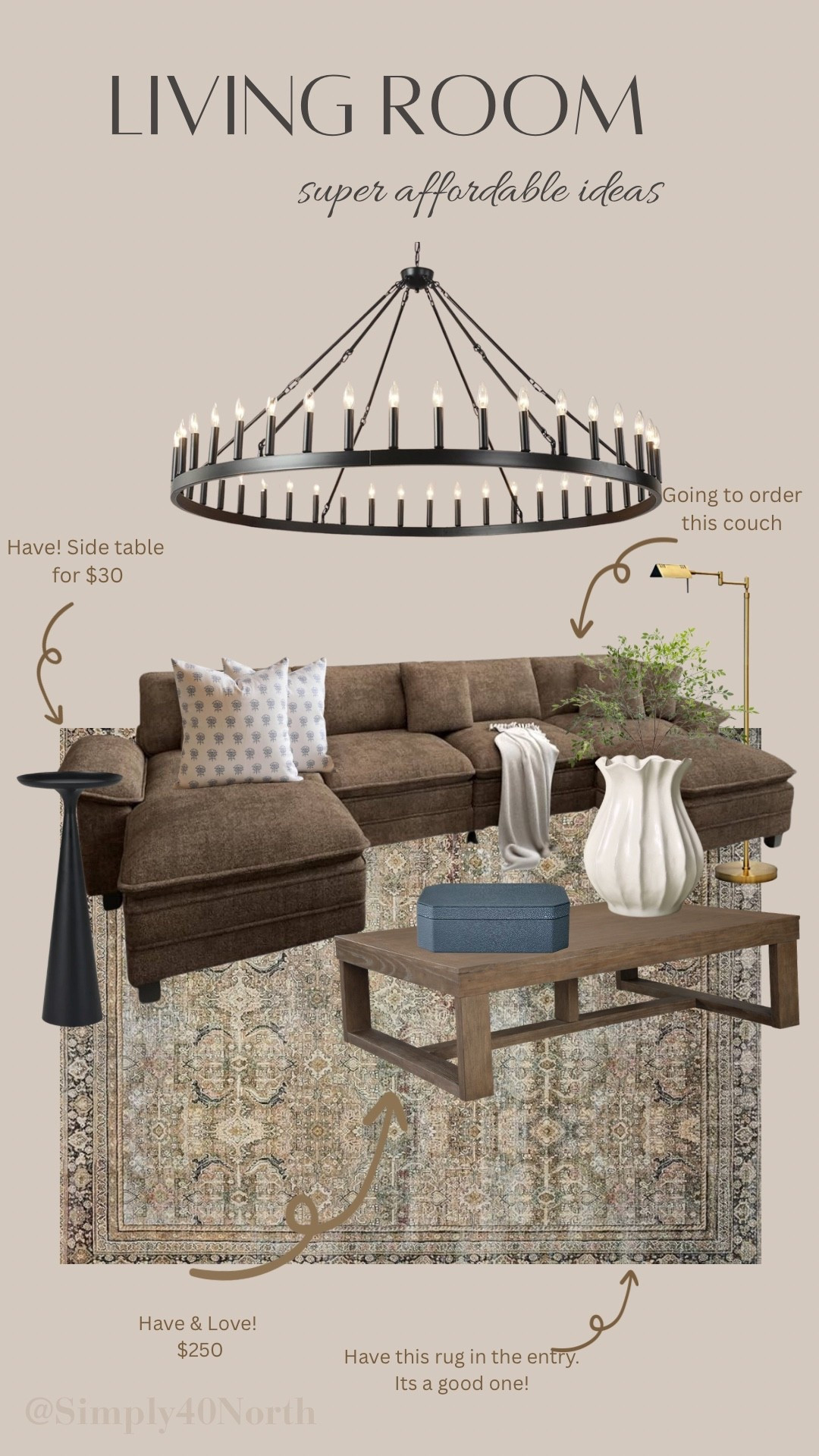 How I would style a sectional.  I think these sofas are great for families.  I have the coffee table.  It’s a great size for families too.  And the black side table is so good and so affordable.

#LTKHome