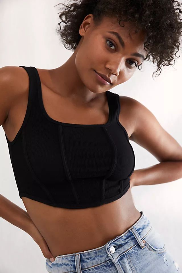 Ribbed Corset Cami | Free People (Global - UK&FR Excluded)