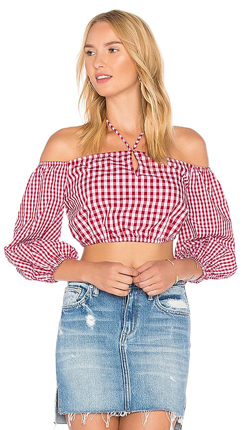 Lovers + Friends X REVOLVE Addison Top in Red. - size L (also in M,S,XL, XS) | Revolve Clothing