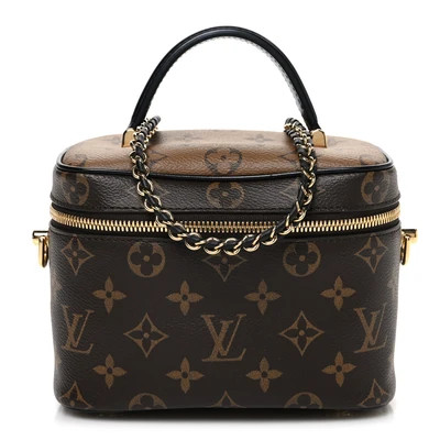 Reverse Monogram Vanity Chain Pouch | FASHIONPHILE (US)