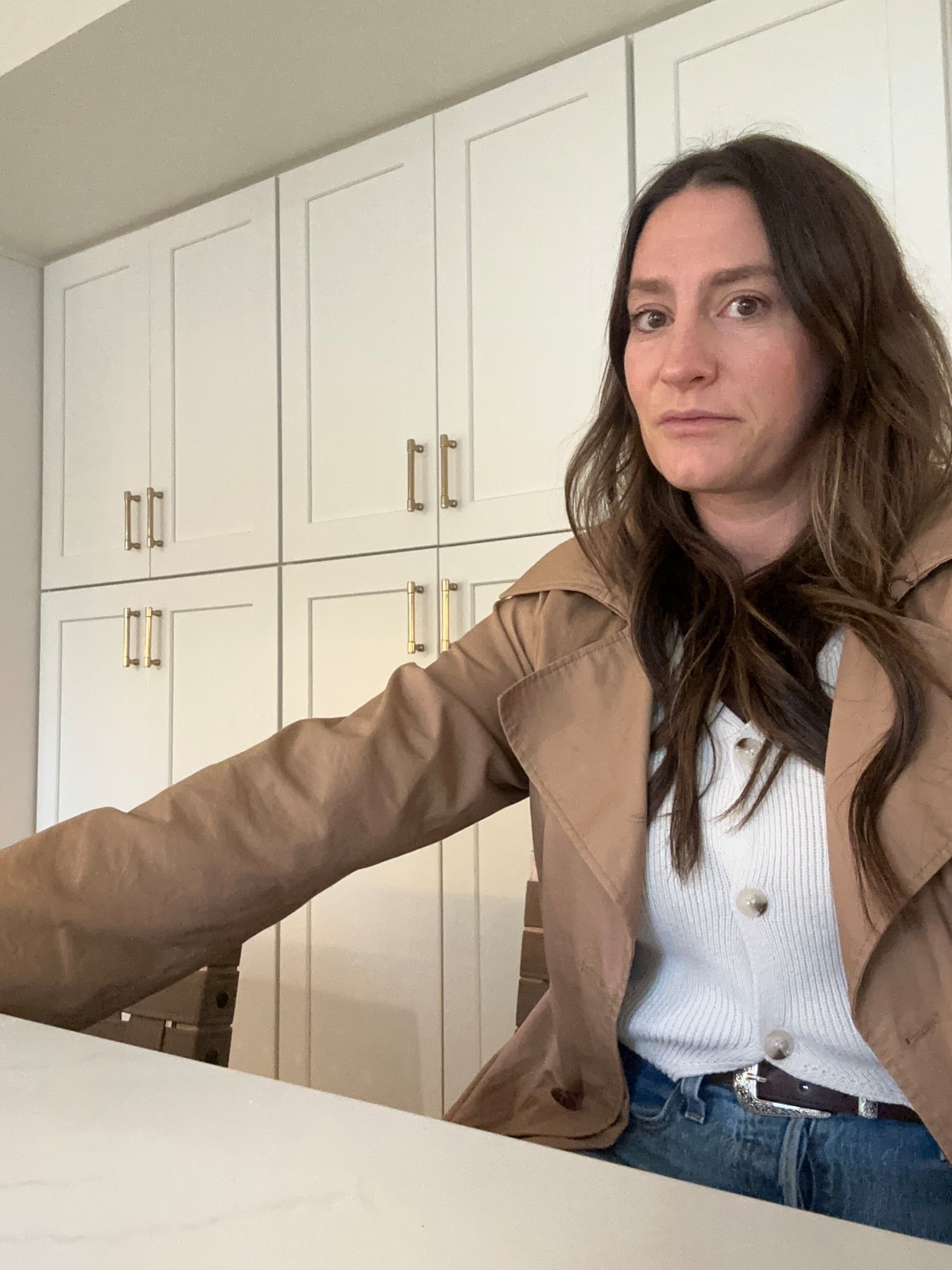 Effortless layers, everyday confidence. ✨
Loving this combo of a crisp white knit, easy denim, and a soft camel layer. It’s the perfect “I rolled out of the house looking polished without even trying” kind of outfit.
Neutral tones + clean lines = timeless.
A little texture, a little structure, and a whole lot of you looking chic in your natural element. 

#LTKSeasonal #LTKStyleTip