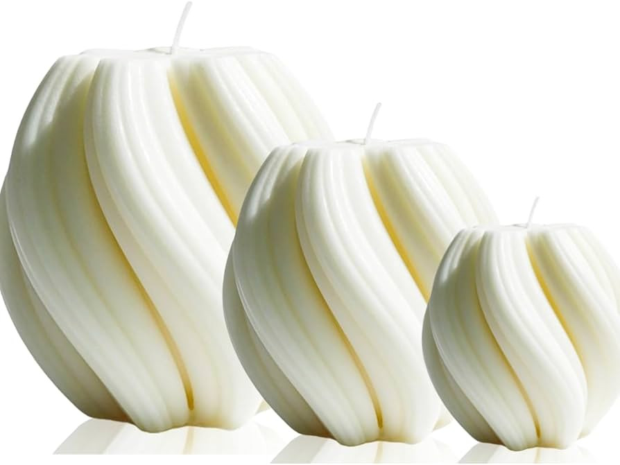 decorative candles aesthetic candle unscented pillar candles bubble candles swirl candles candle ... | Amazon (US)