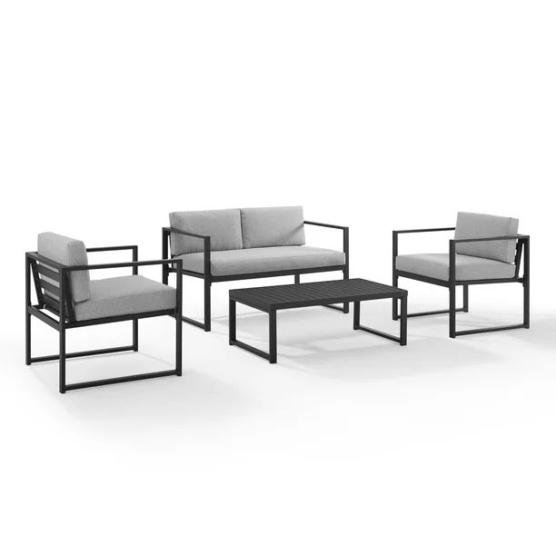 Crosley Furniture Hamilton 4 Piece Conversation Set - Loveseat, Coffee Table & 2 Chairs | Walmart (US)