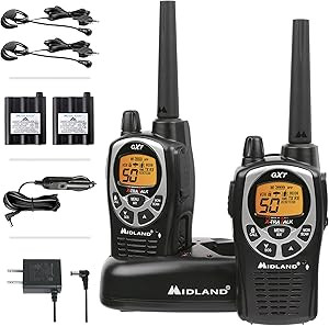 Amazon.com: Midland 50 Channel Waterproof GMRS Two-Way Radio - Long Range Walkie Talkie with 142 ... | Amazon (US)