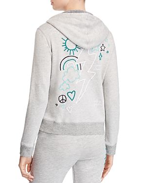Sundry Doodles Embroidered Zip Front Hoodie Sweatshirt | Bloomingdale's (US)