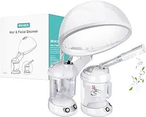 EZBASICS Hair Steamer 2 in 1 Ion Facial Steamer with Extendable Arm Table Top Hair Humidifier Hot... | Amazon (US)