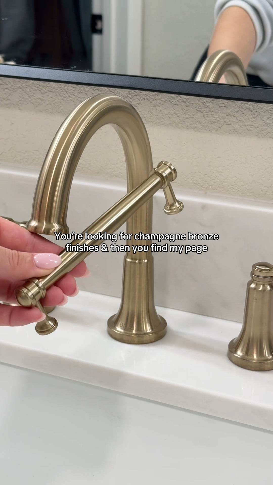 I’ve found all the best champagne bronze finishes to match Delta’s champagne bronze! From cabinet hardware, light fixtures, faucets, shower curtain rods, shower hooks, bath accessories, and more!

#LTKHome