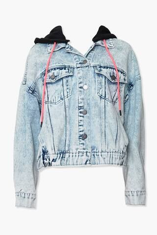 Hooded Denim Jacket | Forever 21 (US)