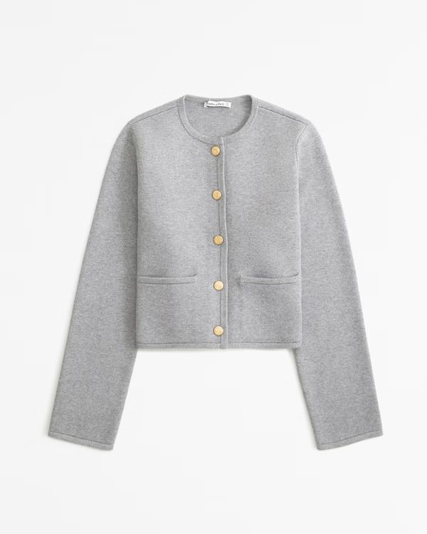 LuxeLoft Crew Sweater Jacket | Abercrombie & Fitch (UK)