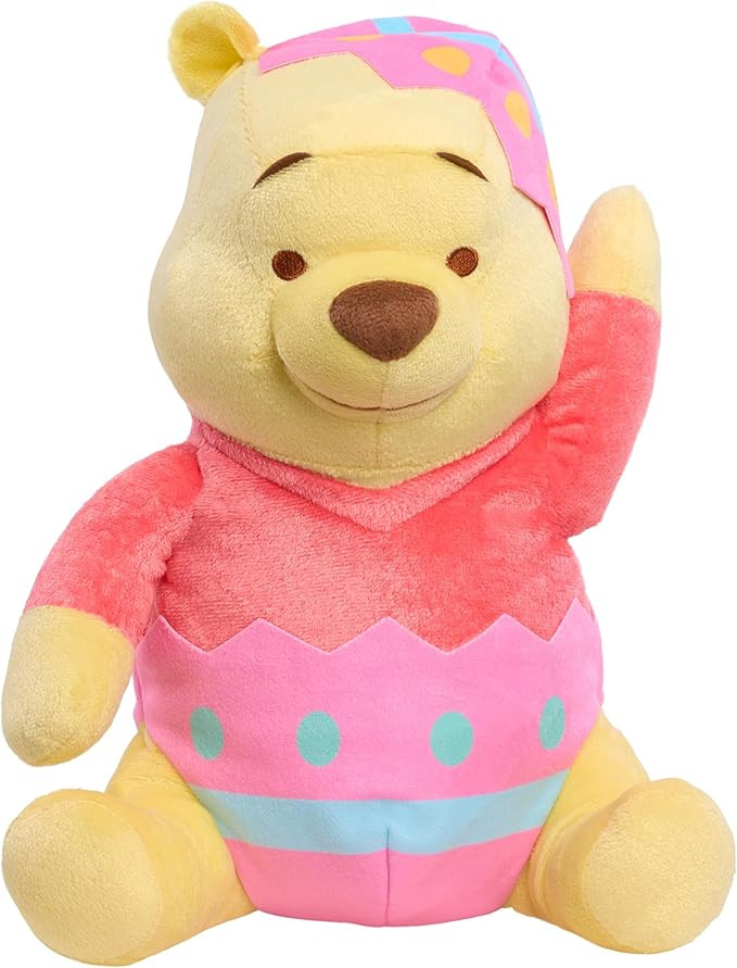 Disney Winnie The Pooh Easter Large Plush – 10.5" Soft Stuffed Toy in Red Shirt & Decorated Egg... | Amazon (US)