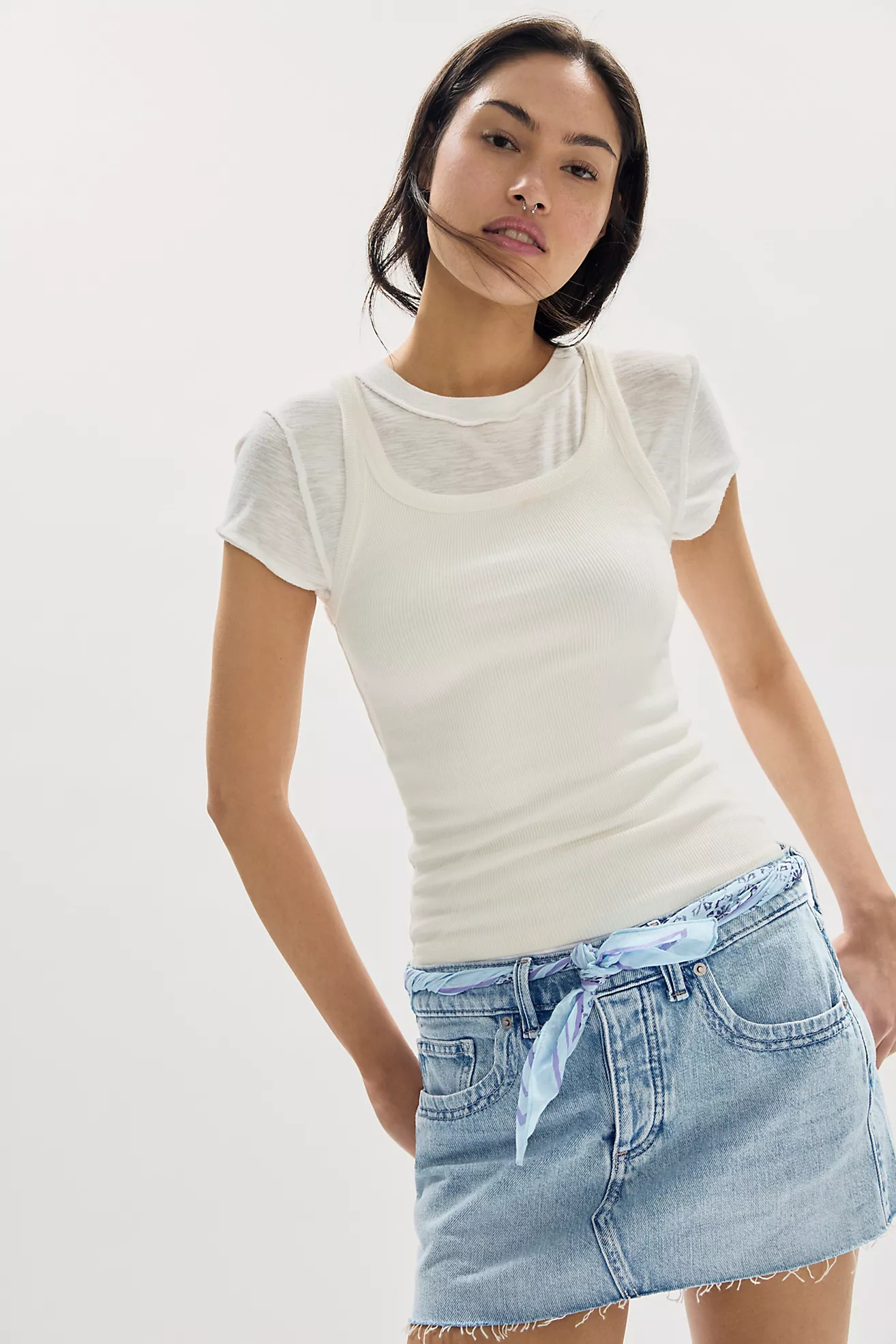 We The Free Lainey Low-Rise Mini Skirt | Free People (Global - UK&FR Excluded)